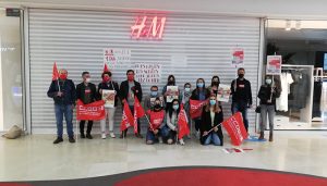 Paro total de las trabajadoras de H&M en Cuenca contra los cierres, despidos y precarización del empleo que plantea la multinacional sueca