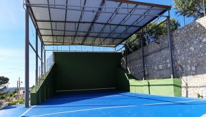 Terminan las obras en el frontón de Casasana