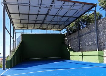 Terminan las obras en el frontón de Casasana