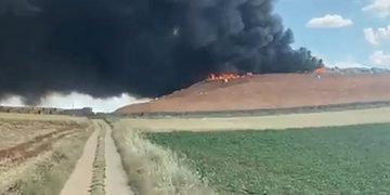 Controlado el incendio en el vertedero de Almonacid del Marquesado