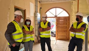 Diputación de Guadalajara y Subdelegación comprueban el avance de las obras en el cuartel de la Guardia Civil de Mondéjar