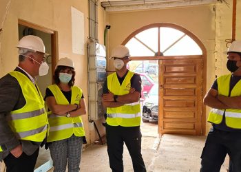 Diputación de Guadalajara y Subdelegación comprueban el avance de las obras en el cuartel de la Guardia Civil de Mondéjar