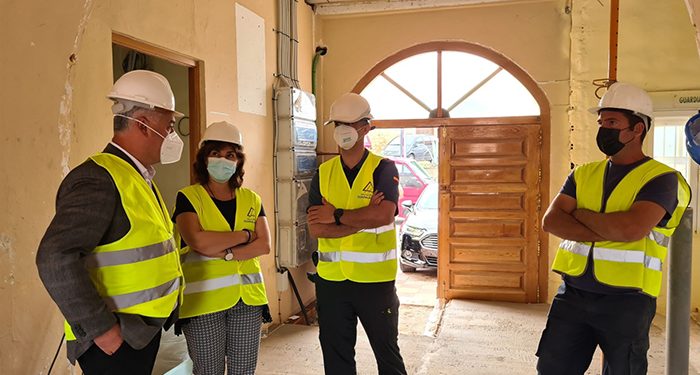 Diputación de Guadalajara y Subdelegación comprueban el avance de las obras en el cuartel de la Guardia Civil de Mondéjar