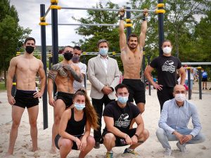 El Ayuntamiento de Guadalajara habilita un parque de Calistenia con elementos y dimensiones profesionales