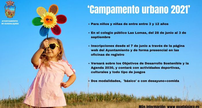 El Ayuntamiento Guadalajara organiza para este verano campamentos urbanos para niños de de entre 3 y 12 años y actividades para adolescentes