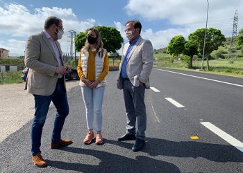 El Gobierno regional realiza trabajos de acondicionamiento en la carretera que une Sigüenza con el polígono industrial ´Los Llanillos´