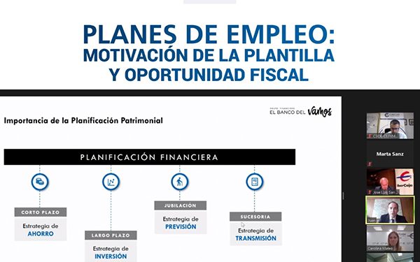Éxito del webinar “Planes de empleo motivación de la plantilla y oportunidad fiscal” organizado por CEOE-Cepyme Guadalajara