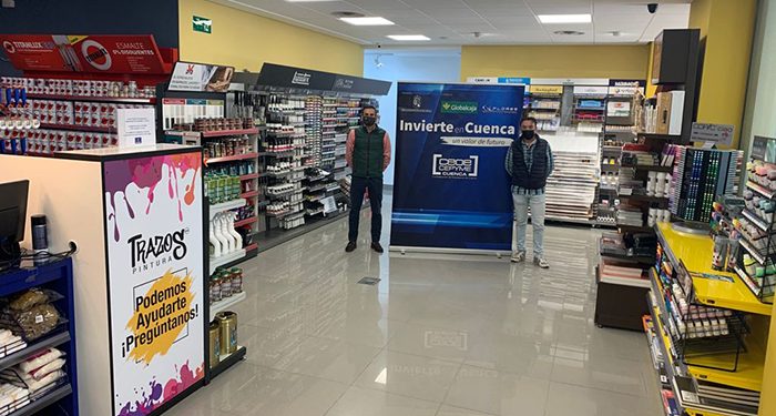 Invierte en Cuenca felicita a Pinturas COES por su nuevo proyecto empresarial en el centro de Cuenca