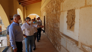 José Luis Vega visita Milmarcos y su alcalde agradece a Diputación su apoyo a los pequeños pueblos