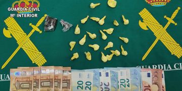 La Guardia Civil detiene a una persona con mucha cocaína y hachís en Torija