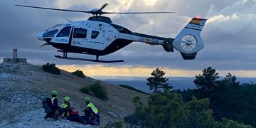 La Guardia Civil rescata una senderista accidentada en el Cerro de San Felipe
