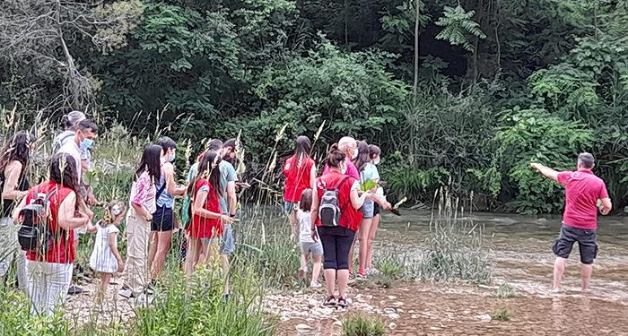 La tradicional suelta de barcos en el Júcar esta vez, con barcos biodegradables