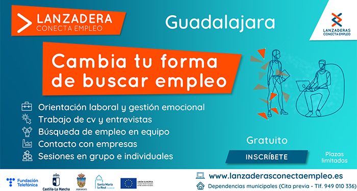 Últimos días para apuntarse a la nueva Lanzadera Conecta Empleo de Guadalajara