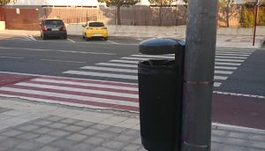 Más papeleras en la zona de Aguas Vivas y el entorno de los nuevos juzgados