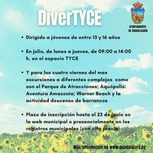 Publicada la lista definitiva de admitidas y admitidos en el ‘Campamento urbano 2021’ organizado por el Ayuntamiento de Guadalajara