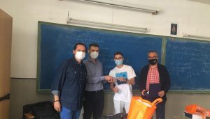 Samuel Mateo Rubio, del IES Pedro Mercedes de Cuenca, tercer clasificado en el XIV Juego de Bolsa