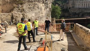 La reconstrucción del muro de la calle Canónigos de Cuenca comenzará en 10 días