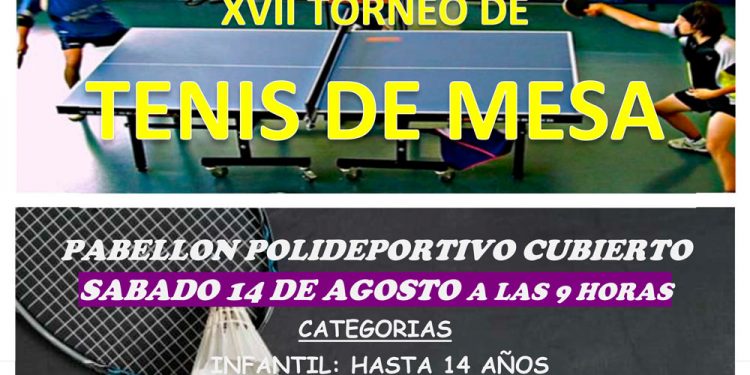 Torneos de Bádminton y de Tenis de Mesa el 14 de agosto en Huete