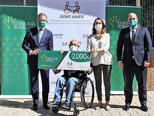 COCEMFE Albacete, premiada con una 'Ayuda Social' de Fundación Eurocaja Rural 1 COCEMFE Albacete, premiada con una 'Ayuda Social' de Fundación Eurocaja Rural