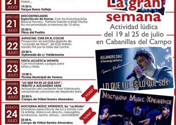 Del 19 al 25 de julio, semana de grandes espectáculos en Cabanillas