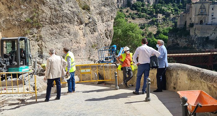 El Colegio de Ingenieros de Caminos destaca la rapidez con la que ha actuado el Ayuntamiento de Cuenca en la calle Canónigos