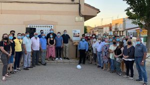 El PP rinde homenaje en la calle Miguel Ángel Blanco de El Herrumblar al concejal asesinado por ETA hace 24 años
