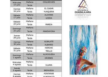 La Diputación de Guadalajara vuelve a organizar este verano el Campeonato Interpueblos de Natación