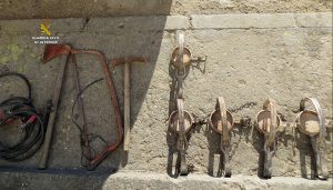 La Guardia Civil detiene a cinco personas como autores de diez delitos contra el patrimonio en explotaciones agrícolas de La Mancha