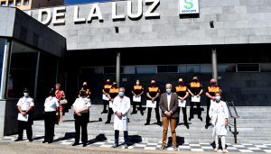 La Policía Nacional de Cuenca reconoce al personal de seguridad privada del Hospital ‘Virgen de la Luz’ y centros asociados por su labor durante el covid