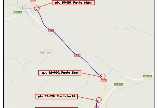 Licitadas las obras de rehabilitación del firme de la carretera N-211 entre Mazarete y Anquela del Ducado