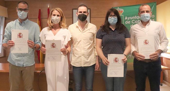 Toman posesión de sus nuevas plazas cuatro trabajadores del Ayuntamiento de Cabanillas 1 Toman posesión de sus nuevas plazas para cuatro trabajadores del Ayuntamiento de Cabanillas