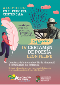 El 7 de agosto, IV Certamen de Poesía León Felipe en Almonacid de Zorita