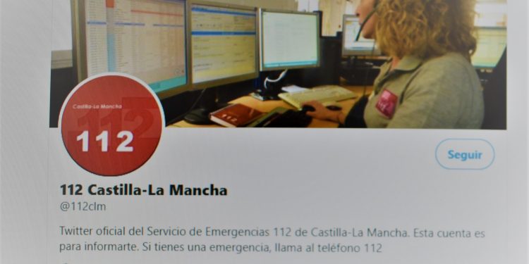 La cuenta oficial de Twitter del 1-1-2 de C-LM, creada para reforzar la comunicación con la ciudadanía, supera los 8.000 seguidores