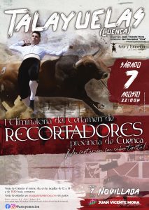 Talayuelas acoge este sábado 7 de agosto la primera eliminatoria del Certamen de Recortadores de la Provincia de Cuenca 