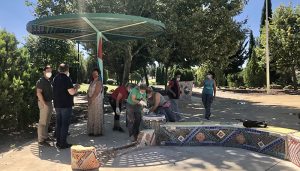 Comienzan los trabajos de recuperación de la Plaza Taiyo en el Parque de Los Príncipes