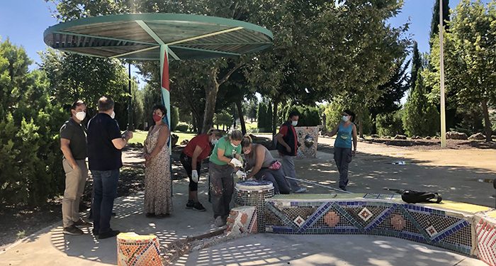 Comienzan los trabajos de recuperación de la Plaza Taiyo en el Parque de Los Príncipes 1 Comienzan los trabajos de recuperación de la Plaza Taiyo en el Parque de Los Príncipes