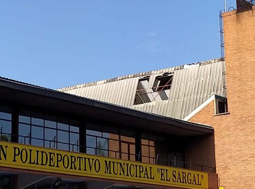 Cuenca en Marcha pide el arreglo del techo de El Sargal ante el inicio de las escuelas y competiciones deportivas