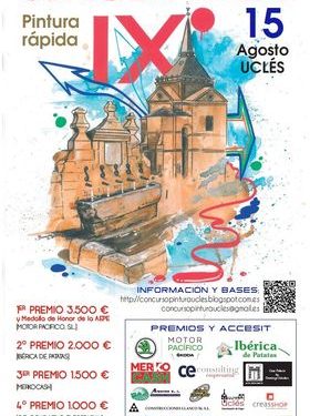 IX Certamen Nacional de Pintura Rápida "URCELA" de Uclés con un primer premio de 3.500 euros 1 IX Certamen Nacional de Pintura Rápida URCELA de Uclés con un primer premio de 3.500 euros