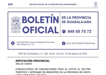 La Diputación de Guadalajara destina 200.000 euros a nuevas ayudas para hostelería, turismo y artesanía
