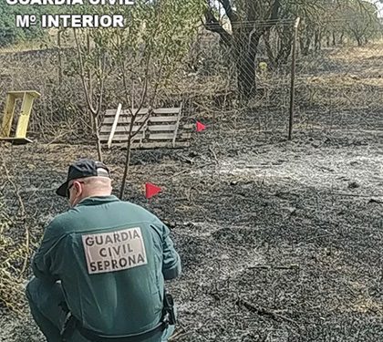La Guardia Civil pone a disposición judicial al autor del incendio de Pozorrubio de Santiago