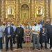 La remozada iglesia de Canredondo recibe la visita de Vega y el obispo