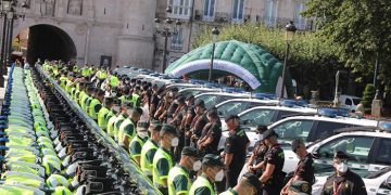 La Unidad de Movilidad y Seguridad Vial de la Guardia Civil en la Vuelta ciclista a España 2021 recorre las carreteras de la provincia de Guadalajara