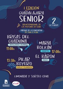 Bienestar Social organiza este sábado ‘Guadalajara Senior’, una jornada festiva para personas de edad con diferentes espectáculos