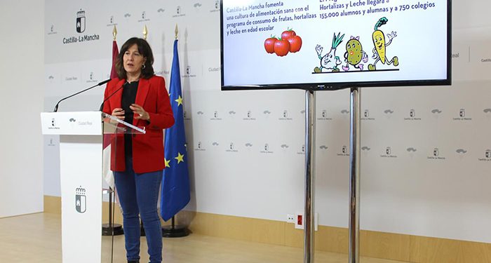Castilla-La Mancha fomenta la vida saludable en los centros educativos con una nueva convocatoria de los programas de consumo de frutas, hortalizas y leche