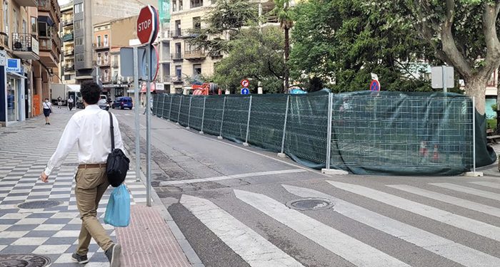 Comienzan las obras de emergencia en la Plaza de la Hispanidad de Cuenca