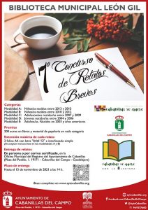 Convocado el VII Concurso de Relatos Breves de la Biblioteca Municipal León Gil