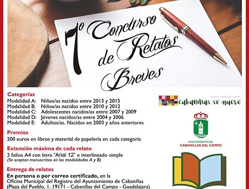 Convocado el VII Concurso de Relatos Breves de la Biblioteca Municipal León Gil