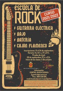 Cuenca abre el periodo de matriculación a las Escuelas de Rock y de Cine así como a la nueva Escuela Infantil de Cine