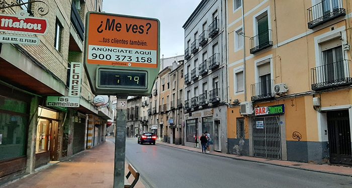 Cuenca en Marcha pide retirar los relojes-termómetro de la ciudad por falta de mantenimiento