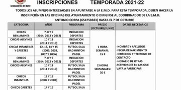 Después de año y medio vuelve en Huete la Escuela Municipal de Deportes para niños en edad escolar